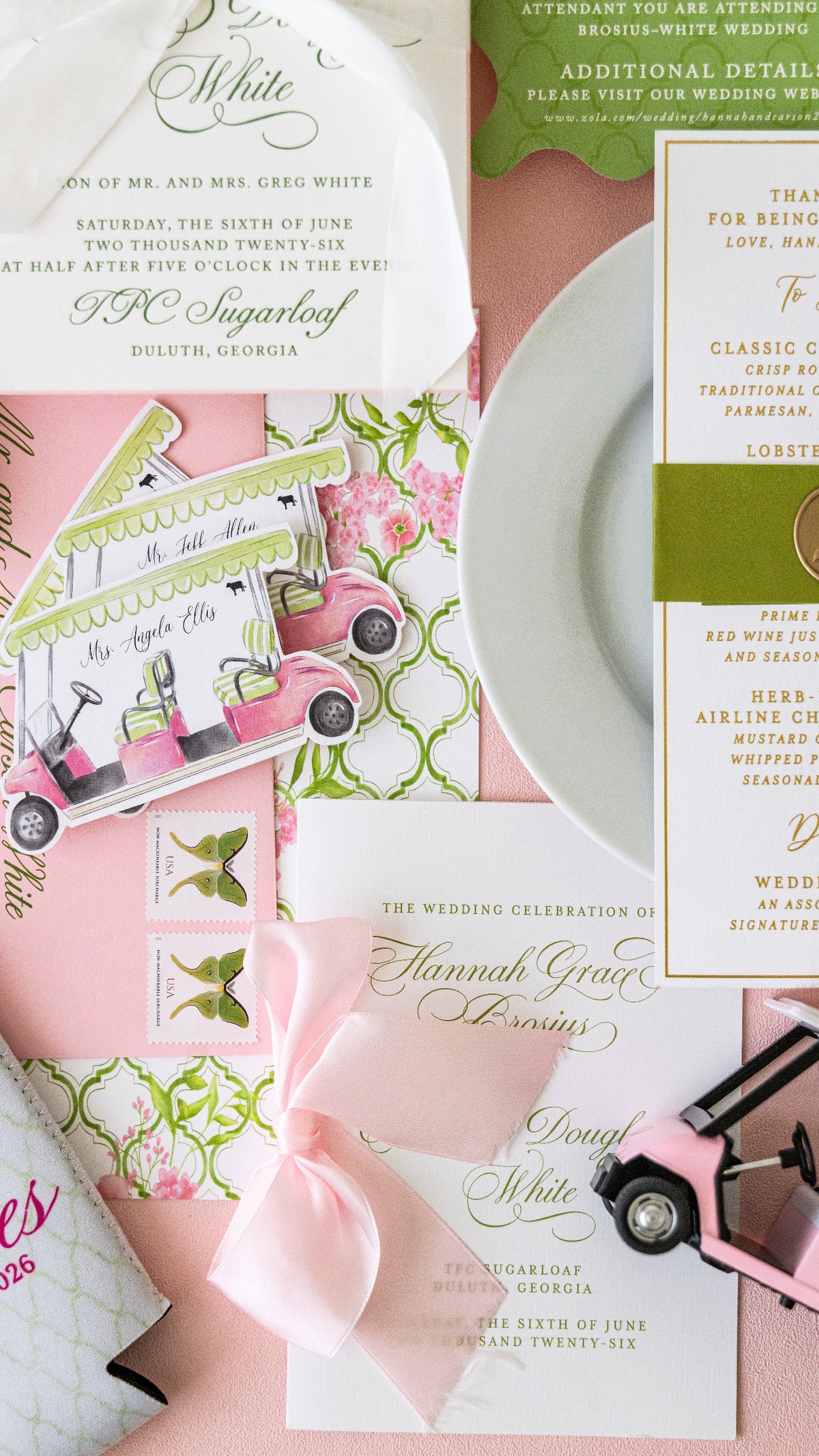 Wedding stationery portfolio photograph