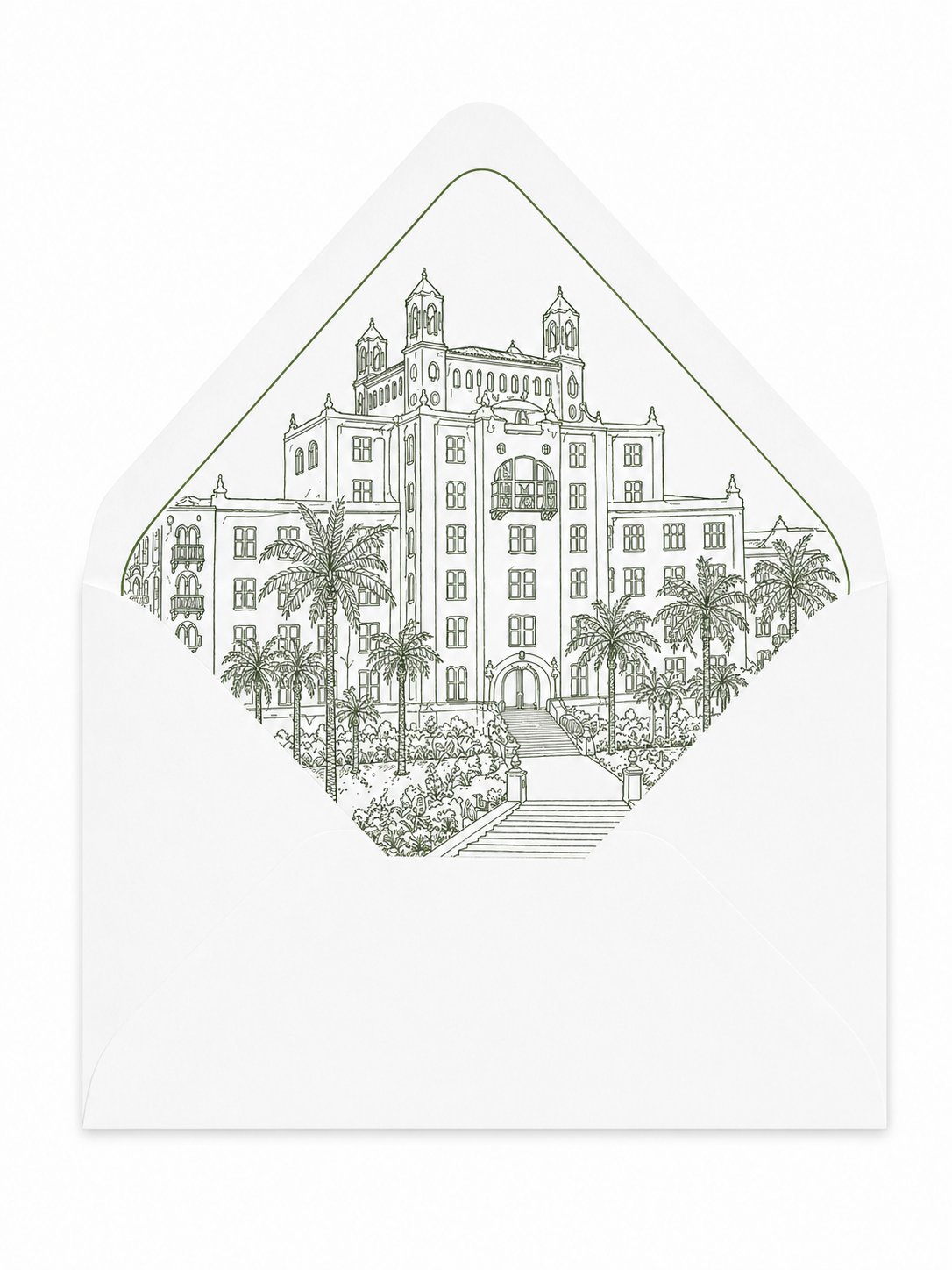 Line Art Venue Illustration