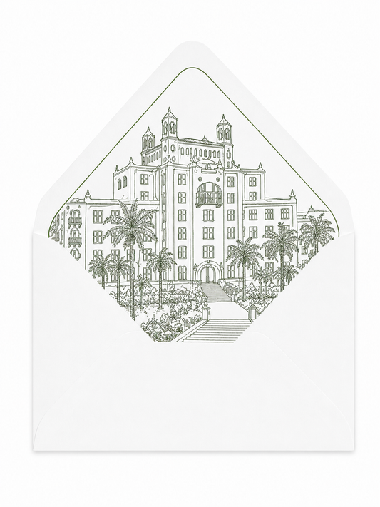 Line Art Venue Illustration