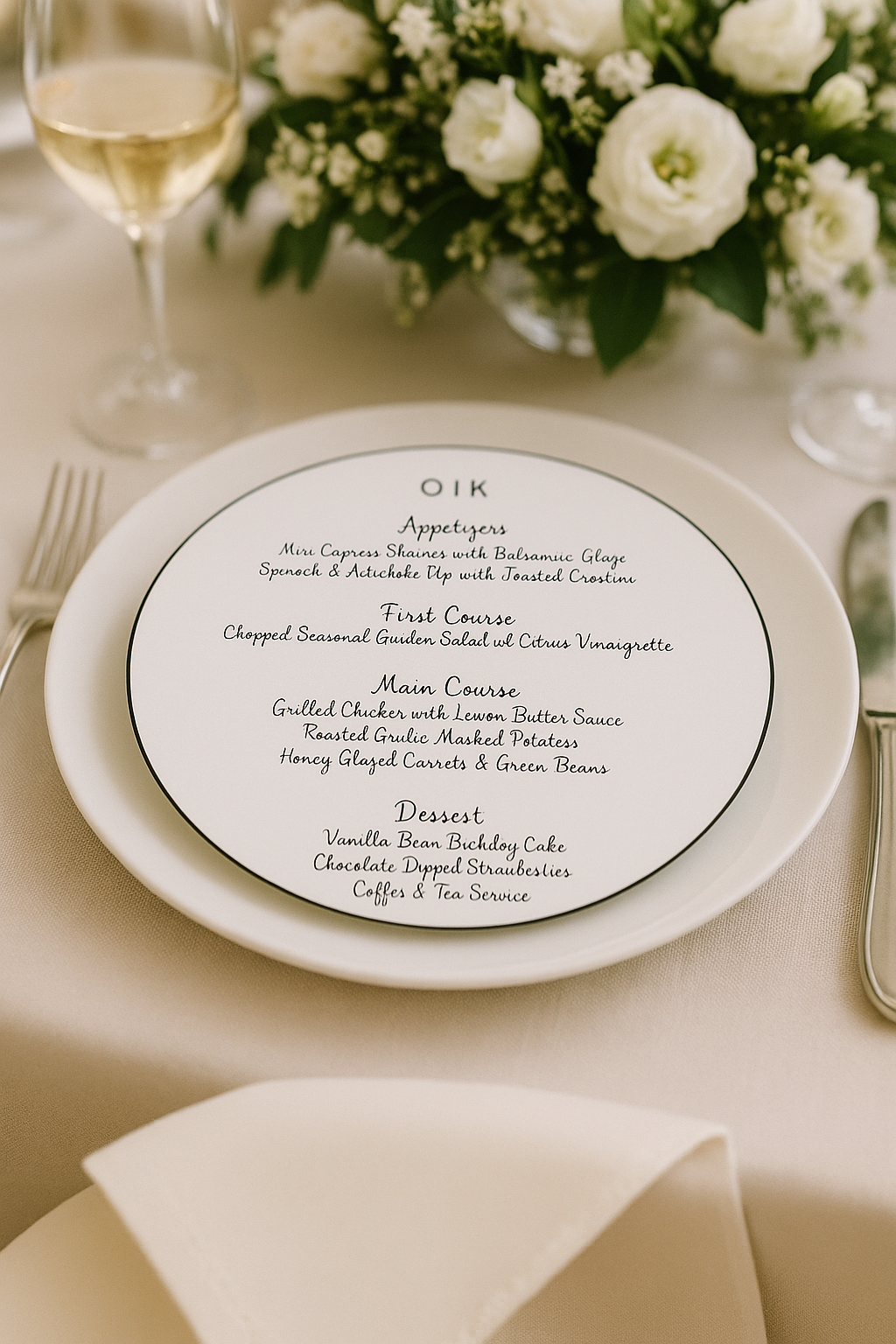 The Classic Event Menu