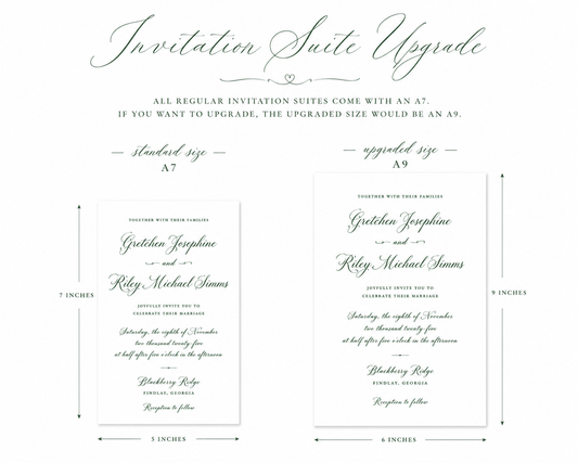 Invitation Suite Upgrade | A7 to A9