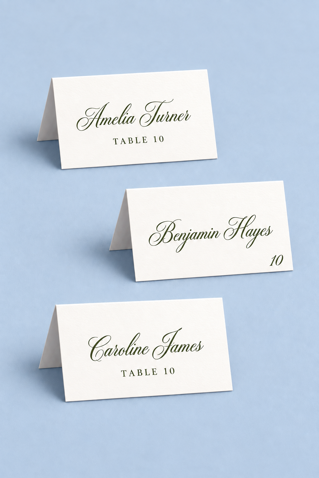 Signature Folded Escort Cards