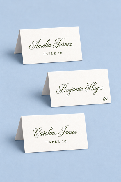 Signature Folded Escort Cards