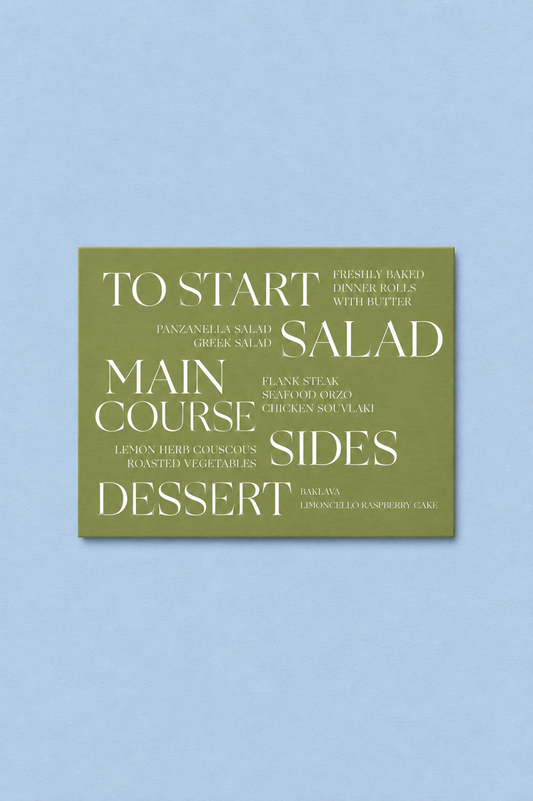 The Modern Menu | A9