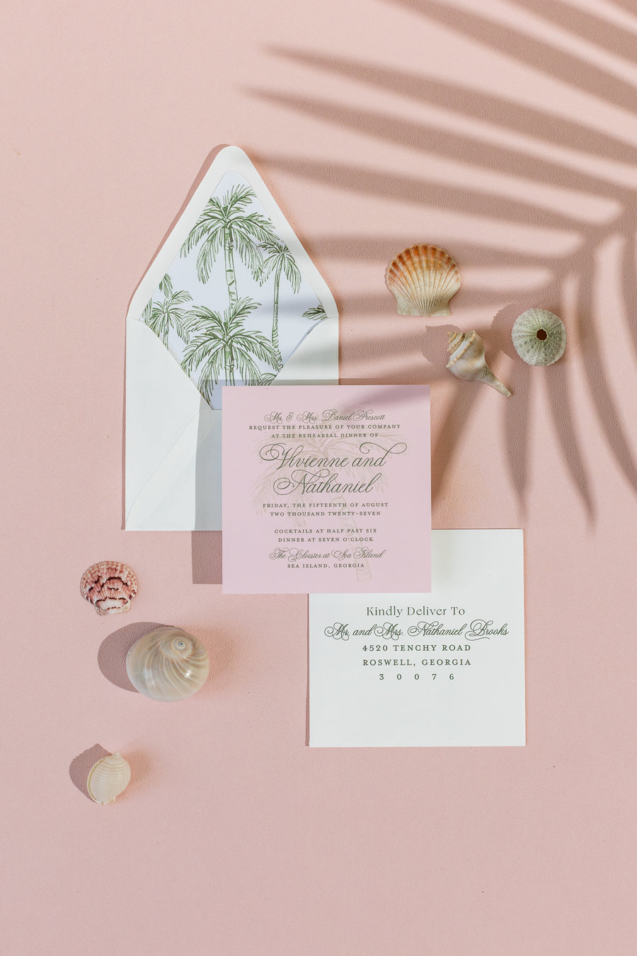 The Cloister Rehearsal Dinner Invitation