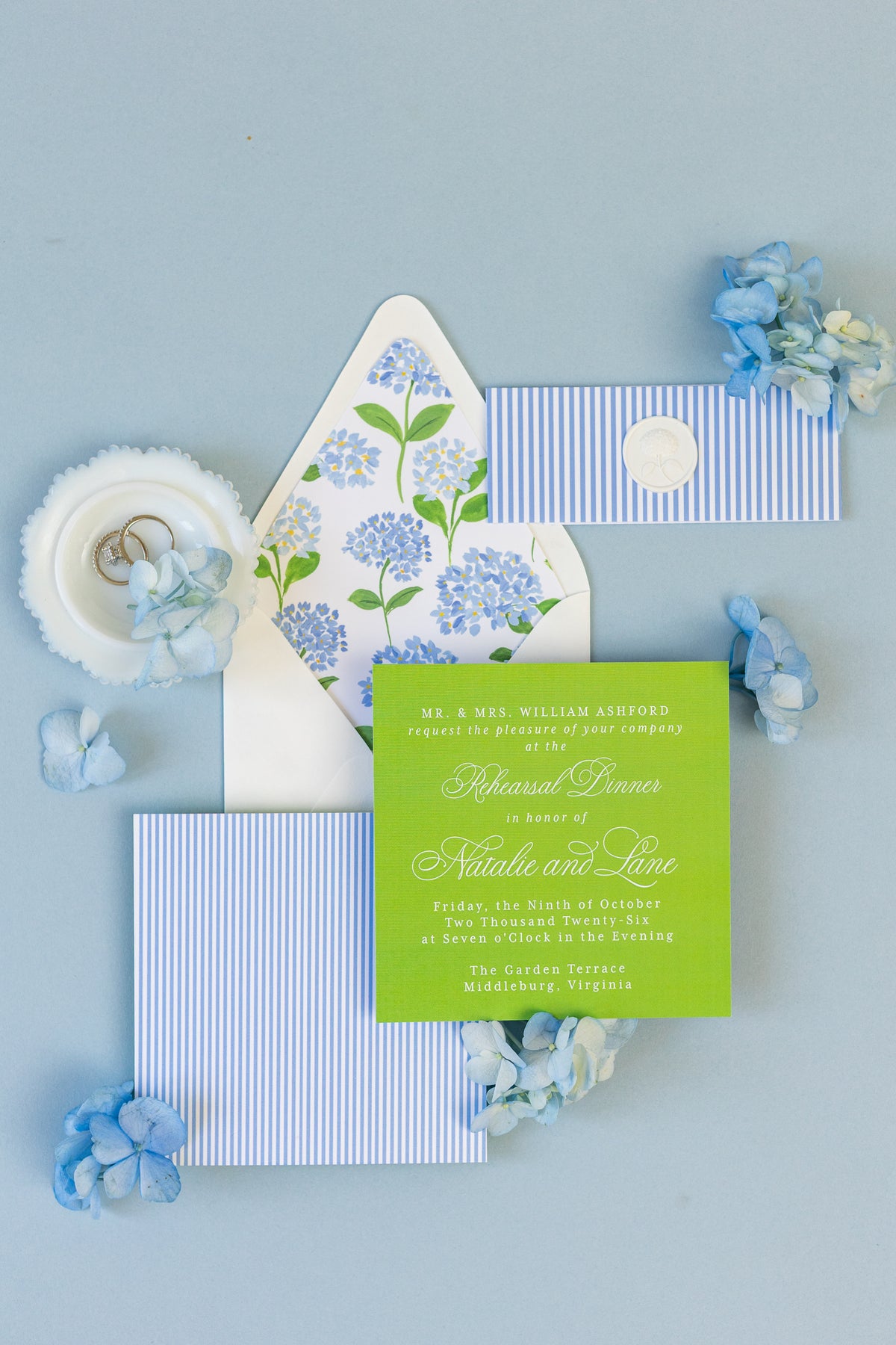Wedding stationery portfolio photograph