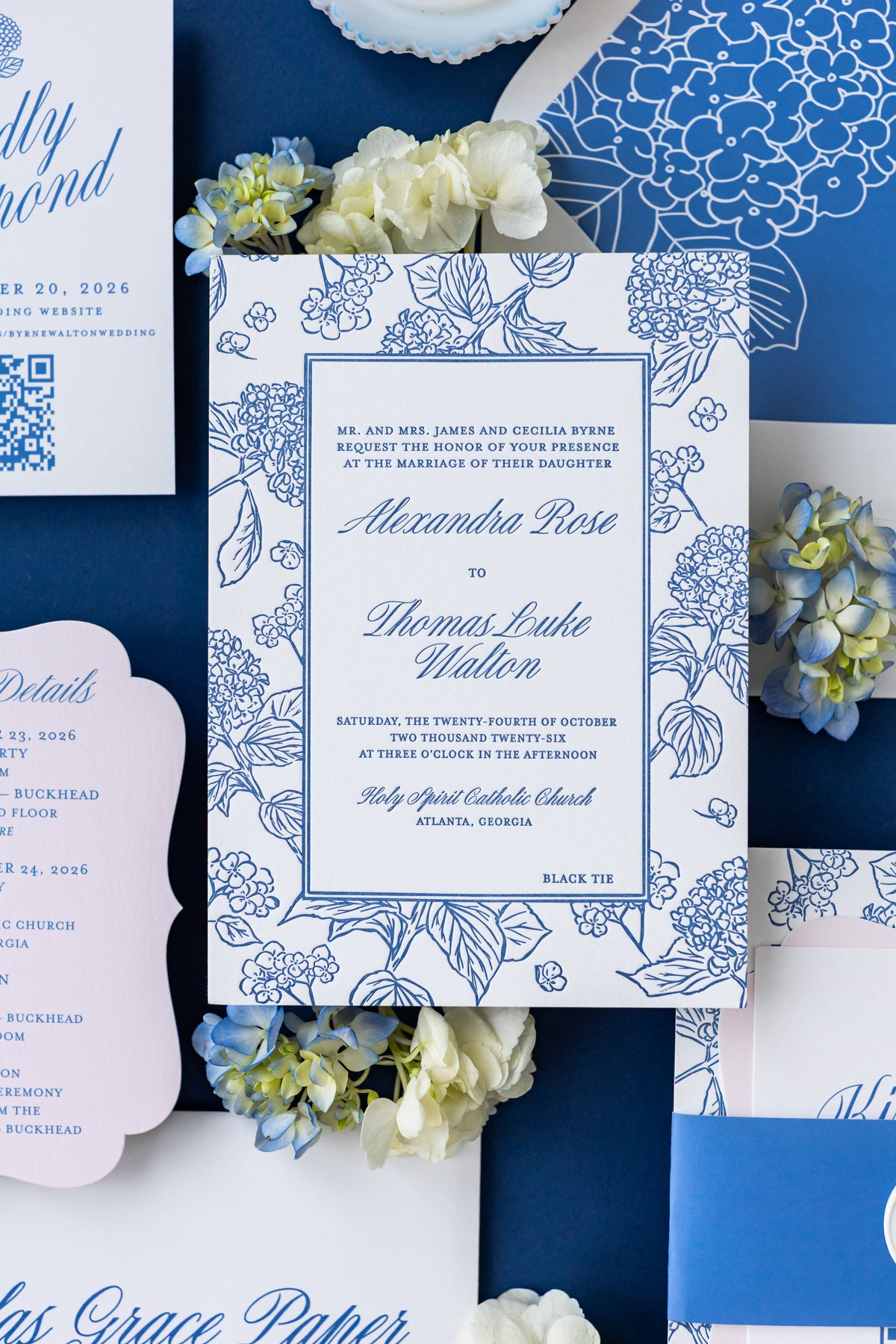 Wedding stationery portfolio photograph
