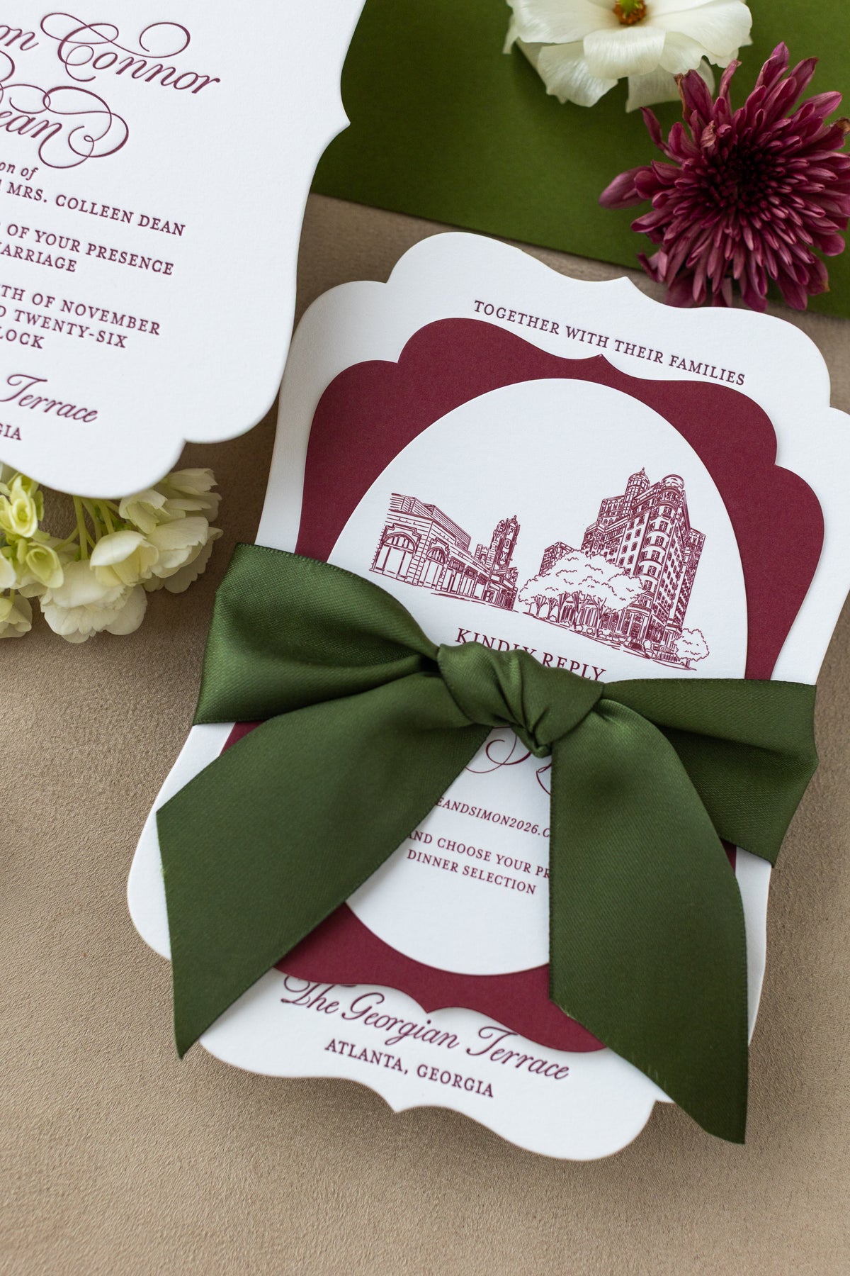 Wedding stationery portfolio photograph