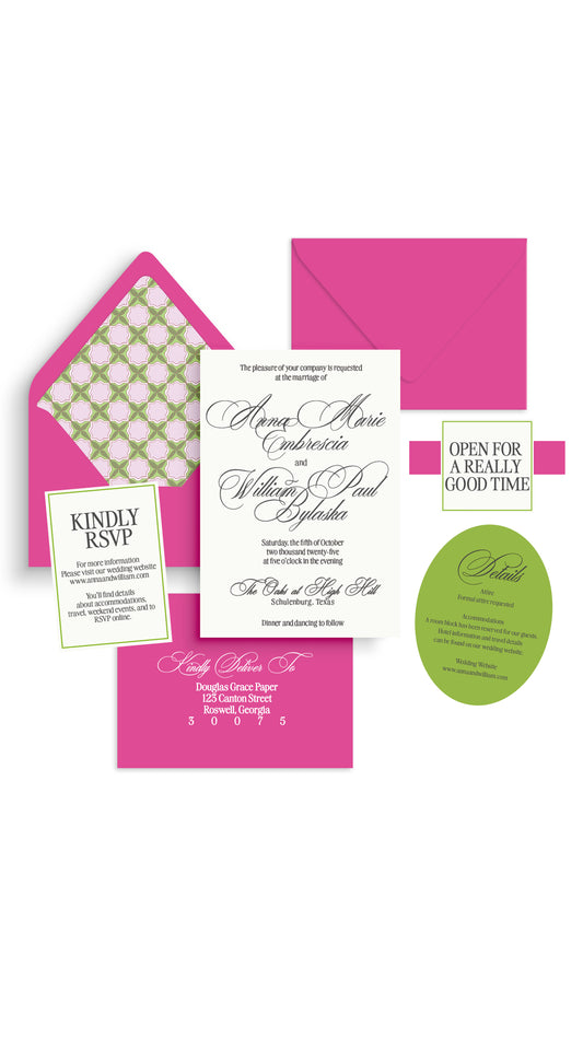 The Really Good Time Wedding Suite: Pink