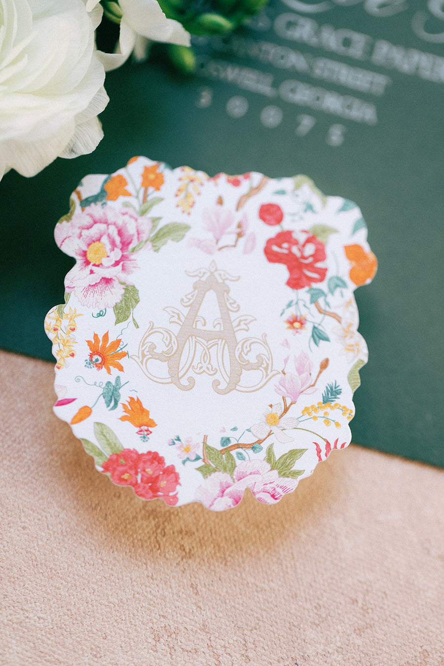 Botanical Monogram Die Cut