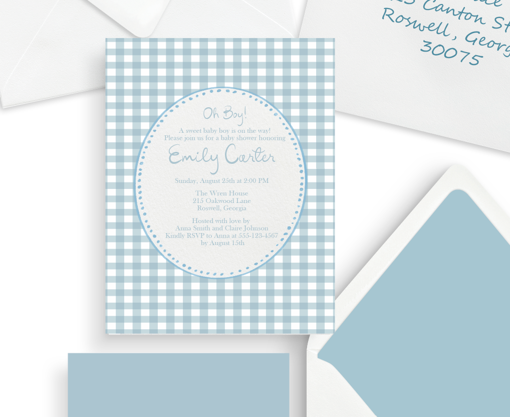 The Little Gentleman Baby Shower Invite