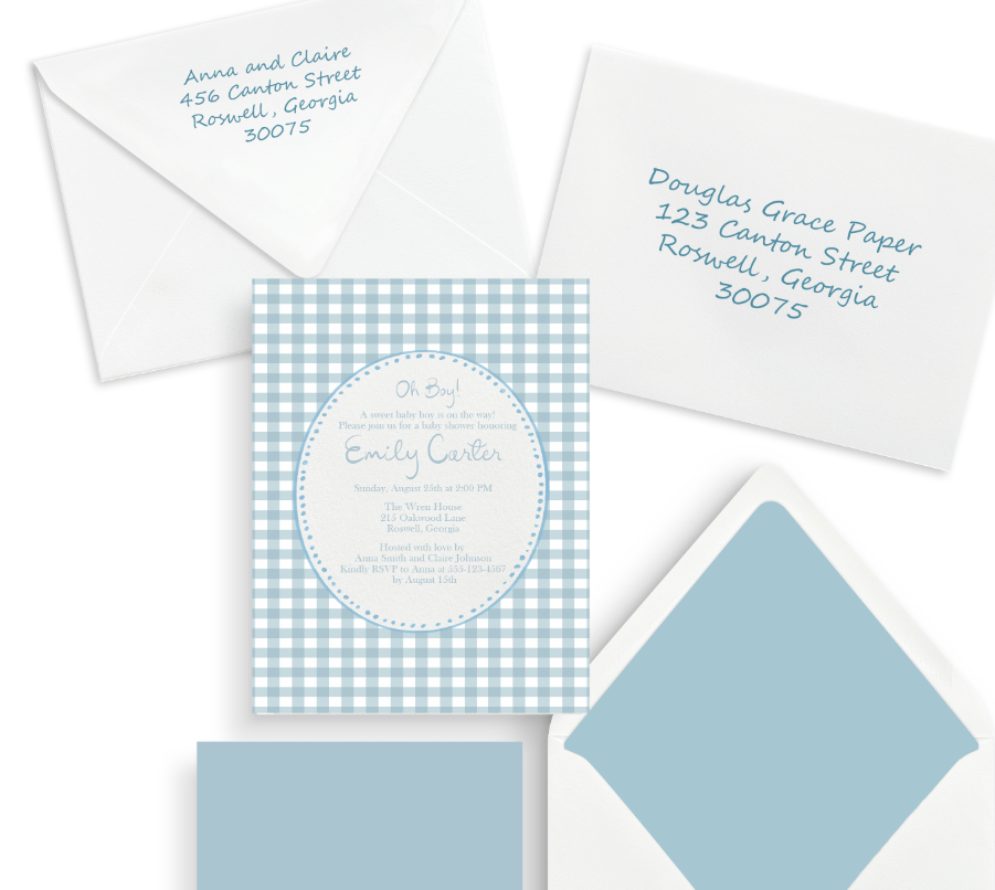 The Little Gentleman Baby Shower Invite