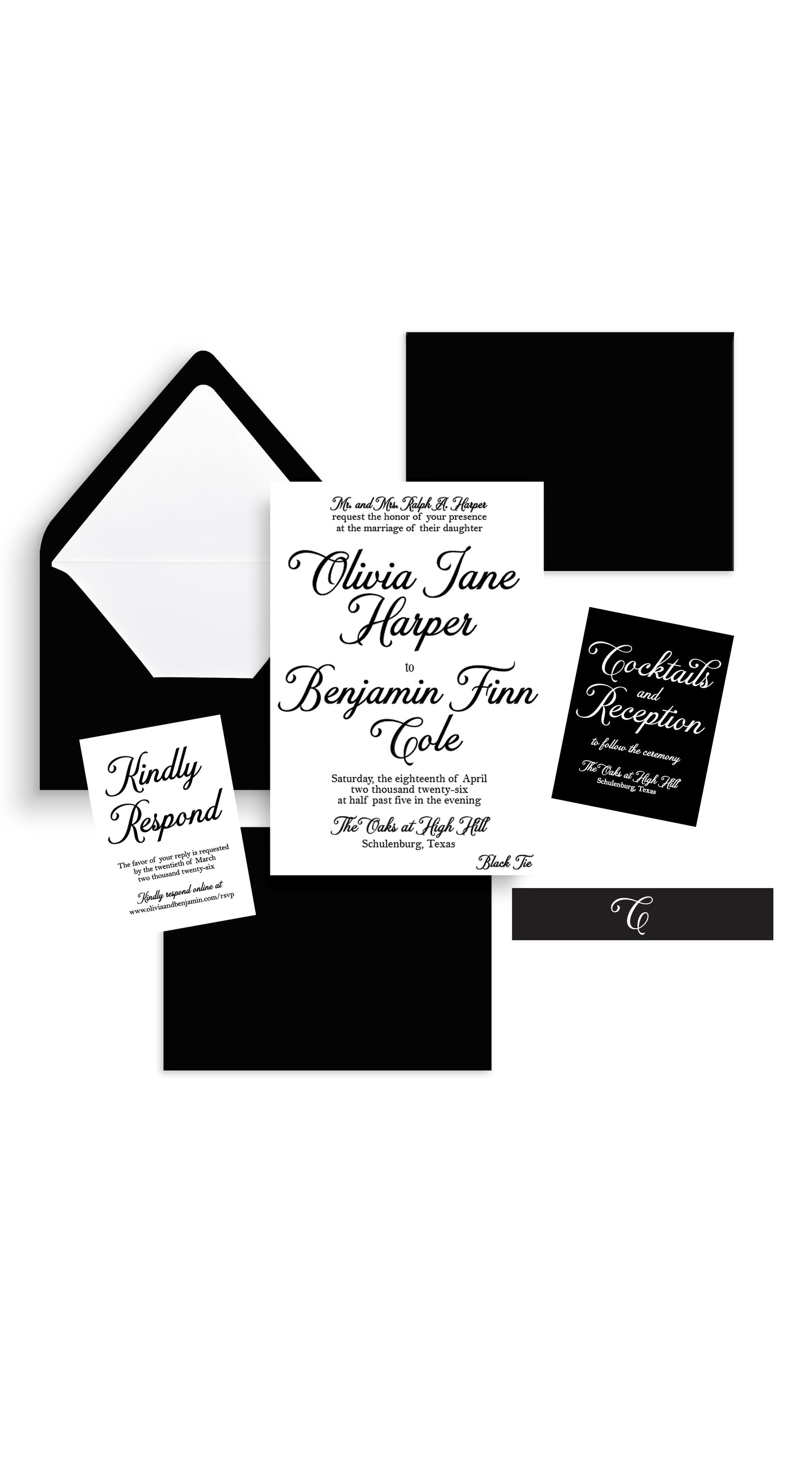 The Black Tie Wedding Suite
